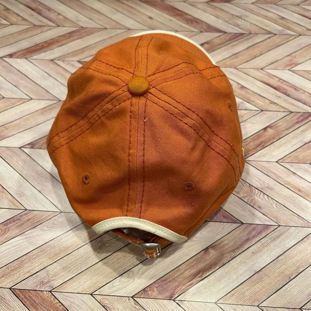 Ashworth Orange USA Flag Adjustable Baseball Hat Two Tone